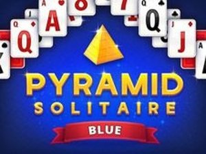 Pyramid Solitaire Blue Puzzle