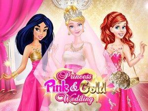 Princess Pink Gold Wedding Stylist